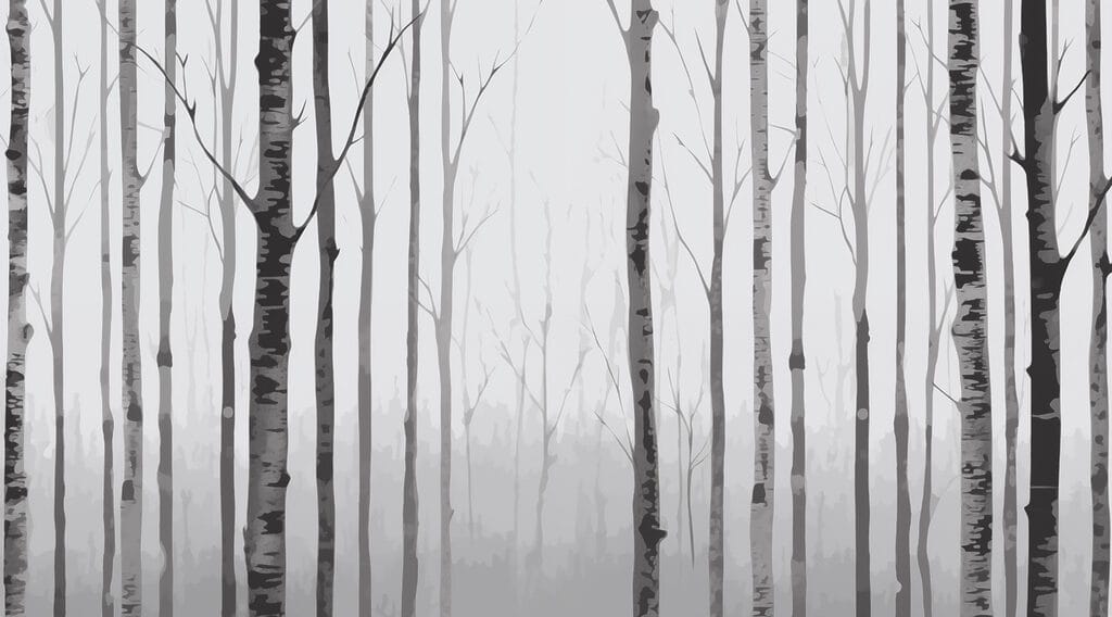 Group of trees in a forest Group of trees in a forest