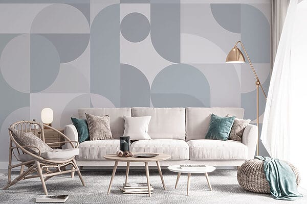 Grey and white geometric pattern