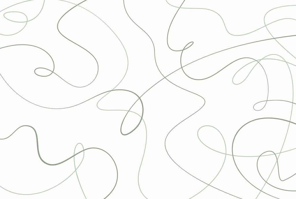 Green lines on a white background