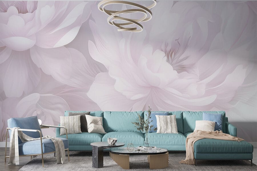 Delicate blooms in soft colors