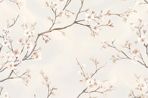 Delicate blossoms on elegant branches Delicate blossoms on elegant branches
