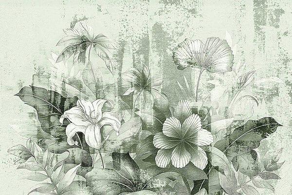 Delicate flora on textured backdrop Delicate flora on textured backdrop