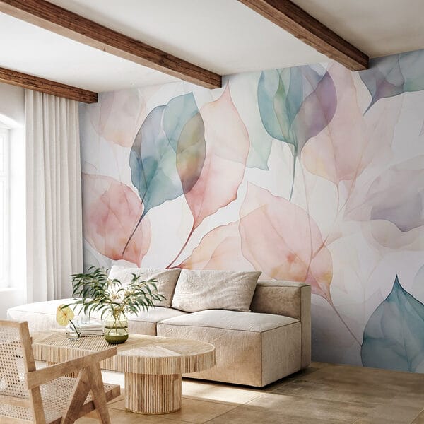 Soft hues of delicate leaves. Soft hues of delicate leaves.