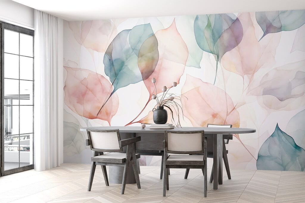 Soft hues of delicate leaves