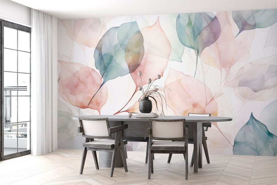 Soft hues of delicate leaves. Soft hues of delicate leaves.