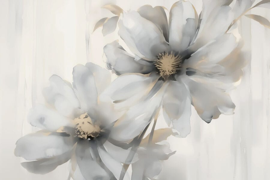 Wall murals Delicate blooms in soft hues - Image 3
