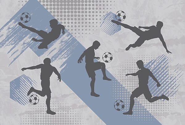 Group of men playing football Group of men playing football