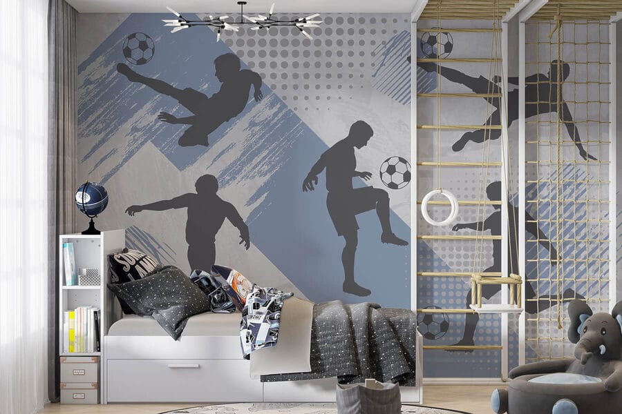 Wall murals Group of men playing football