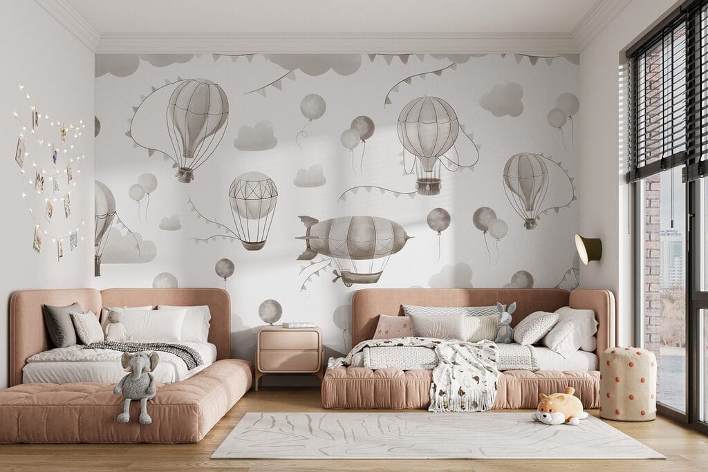 Pattern of hot air balloons and mountains w08765v1pir2mr 1024x683 - Pattern of hot air balloons and mountains