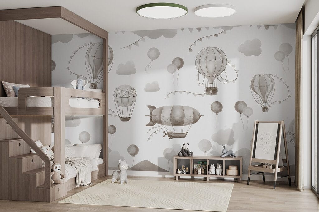 Pattern of hot air balloons and mountains w08765v1pir3r 1024x683 - Pattern of hot air balloons and mountains