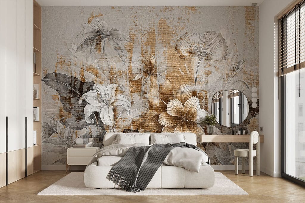 Elegant floral design with soft tones