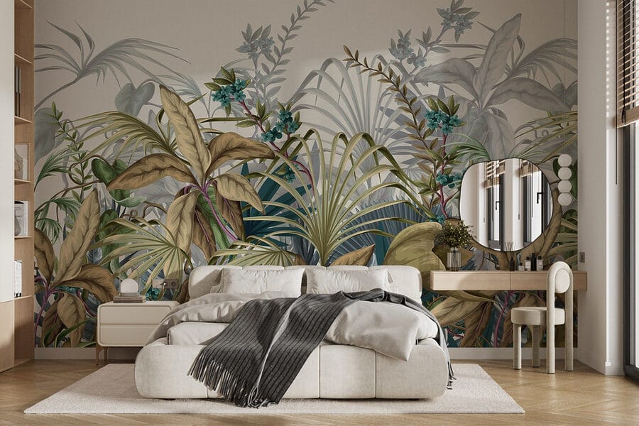 Vibrant foliage in lush arrangement