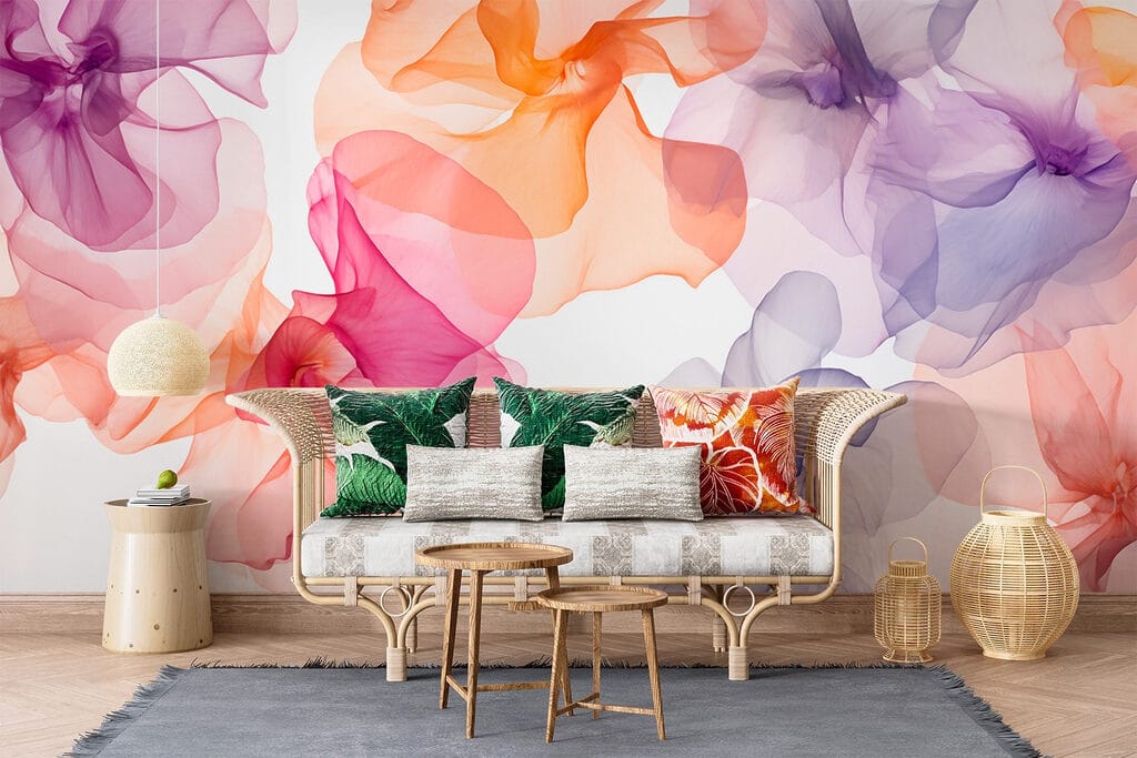 Group of flowers in different colors Group of flowers in different colors