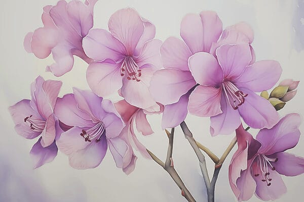 Delicate blossoms in soft hues Delicate blossoms in soft hues