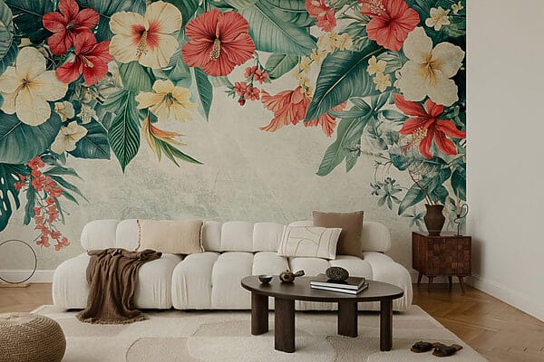 Vibrant blooms brighten the background Vibrant blooms brighten the background