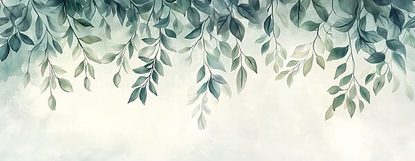Gentle leaves drifting in soft hues Gentle leaves drifting in soft hues