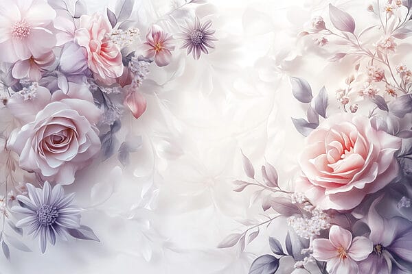 Delicate blossoms in soft hues Delicate blossoms in soft hues