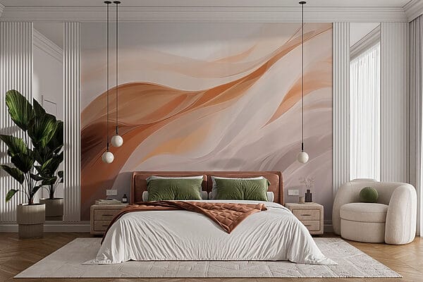 Soft waves of warm colors flowing. Soft waves of warm colors flowing.