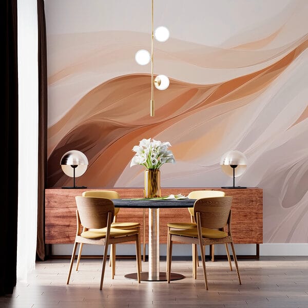 Soft waves of warm colors flowing. Soft waves of warm colors flowing.