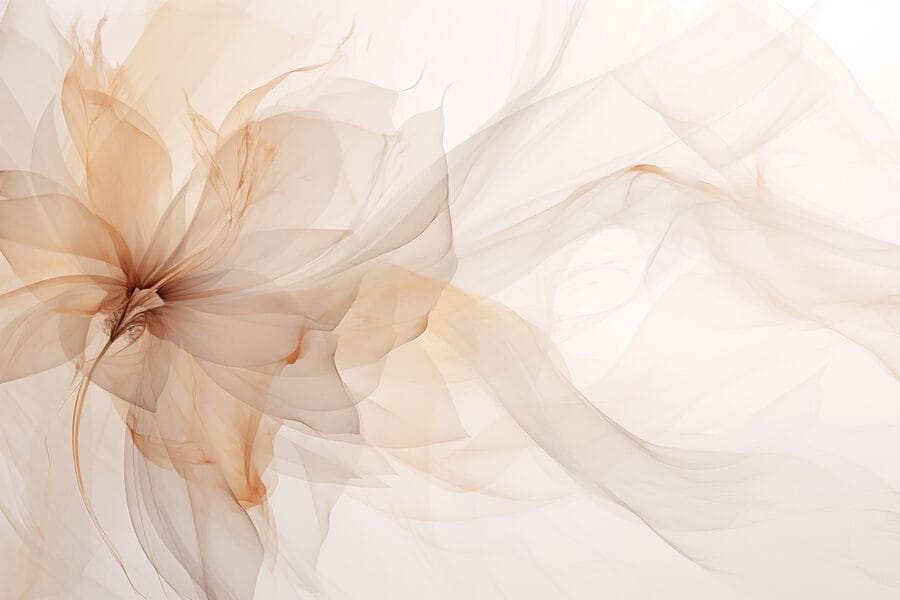 Delicate blooms in soft hues.