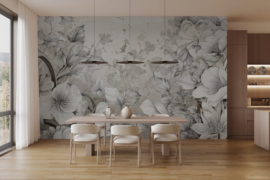 Delicate blooms in soft hues