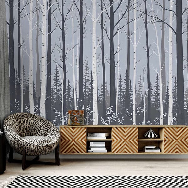 Forest of trees and bushes Forest of trees and bushes