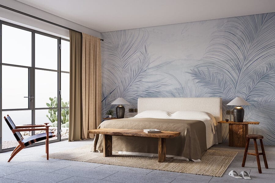 Nature’s calming, soft palm leaves