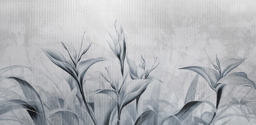 Wall murals Painting of flowers on a wall - Image 4