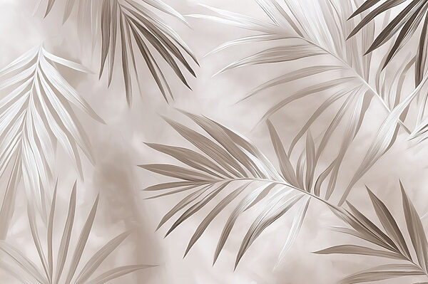 Nature’s elegant palm leaves in harmony Nature’s elegant palm leaves in harmony