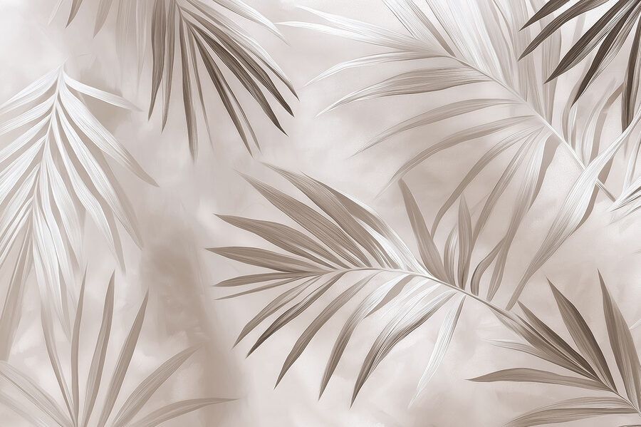 Nature’s elegant palm leaves in harmony