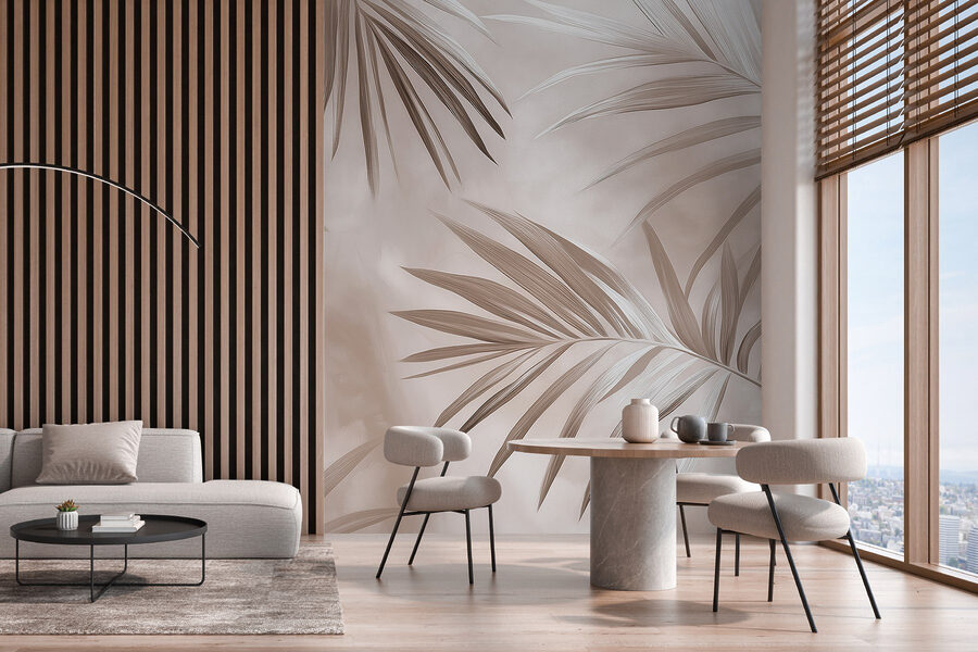 Nature’s elegant palm leaves in harmony