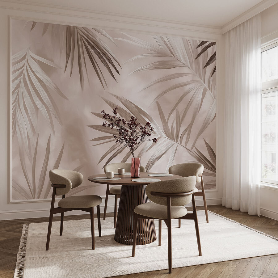 Nature’s elegant palm leaves in harmony