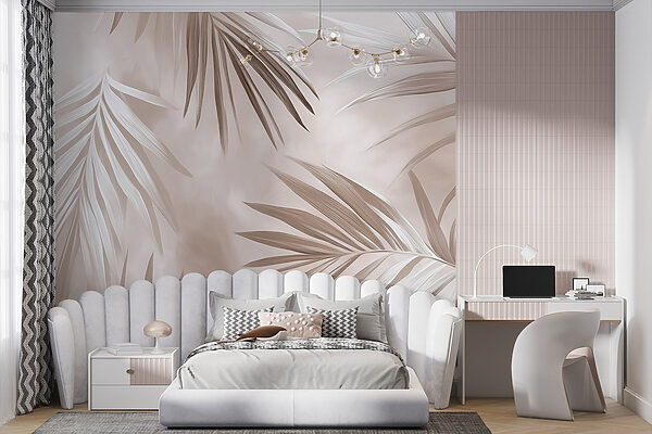 Nature’s elegant palm leaves in harmony Nature’s elegant palm leaves in harmony