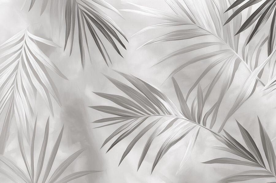 Soft leaves against a muted backdrop