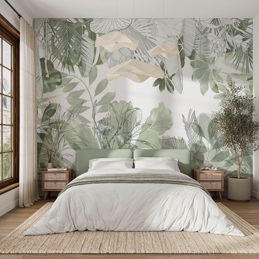 Botanical beauty in soft greens