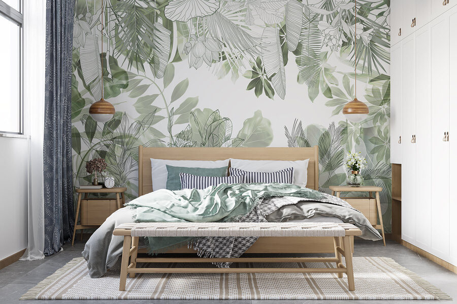 Botanical beauty in soft greens