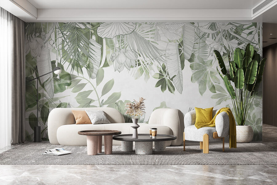 Botanical beauty in soft greens