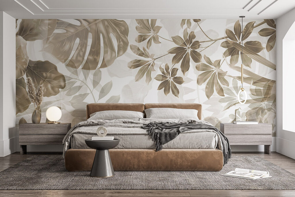 Soft hues of layered foliage art Soft hues of layered foliage art