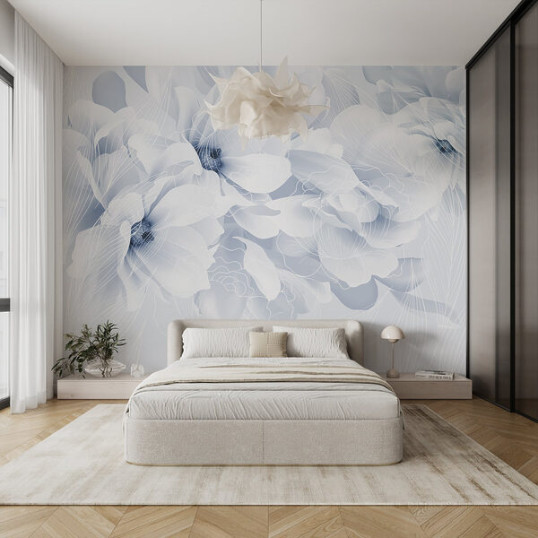 Wall murals Soft petals in tranquil tones (SKU: w08826) Wall murals Wall murals Soft petals in tranquil tones (SKU: w08826)