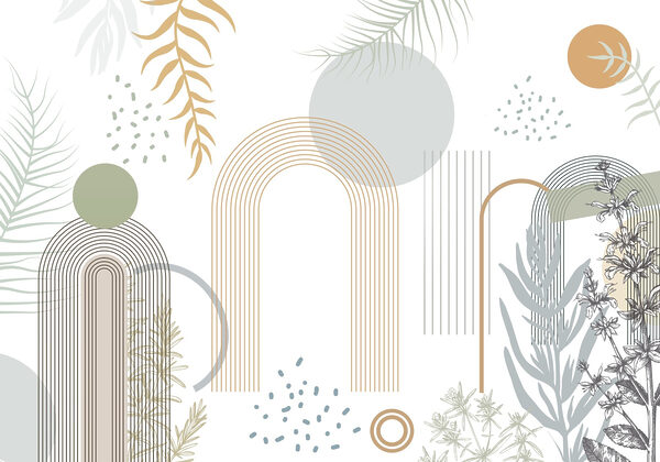 Graphic design of plants and leaves Graphic design of plants and leaves