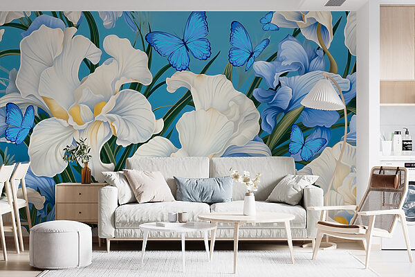 Beautiful blooms and vibrant butterflies Beautiful blooms and vibrant butterflies