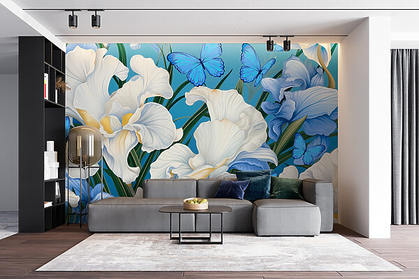 Beautiful blooms and vibrant butterflies Beautiful blooms and vibrant butterflies