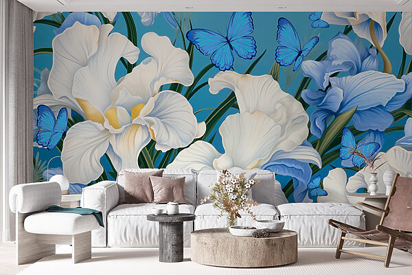 Beautiful blooms and vibrant butterflies Beautiful blooms and vibrant butterflies
