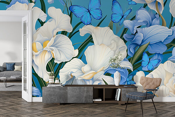 Beautiful blooms and vibrant butterflies Beautiful blooms and vibrant butterflies