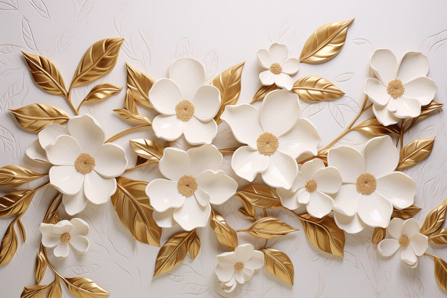 Elegant floral decor with soft colors