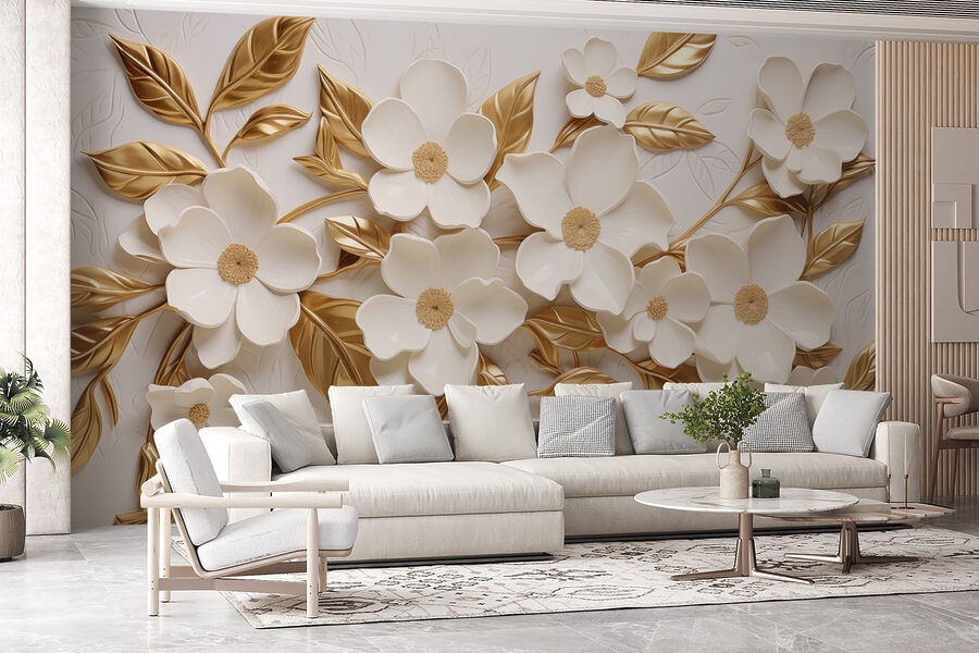 Elegant floral decor with soft colors