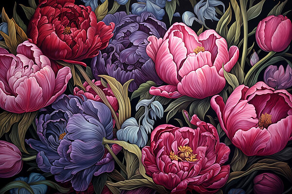 Vibrant blooms in striking colors Vibrant blooms in striking colors