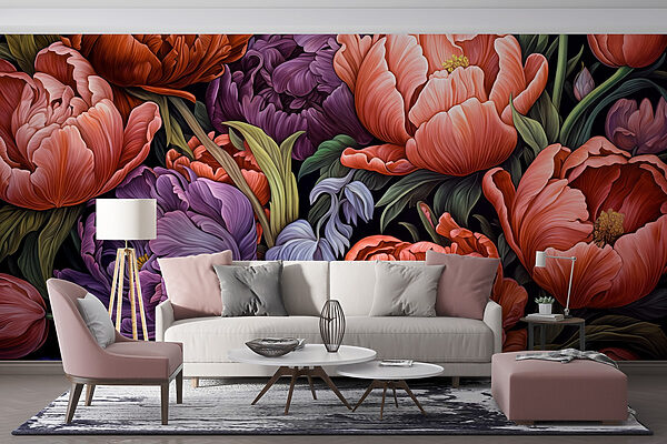 Vibrant blooms in rich colors Vibrant blooms in rich colors