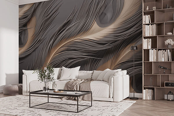 Fluid lines in monochromatic harmony. Fluid lines in monochromatic harmony.