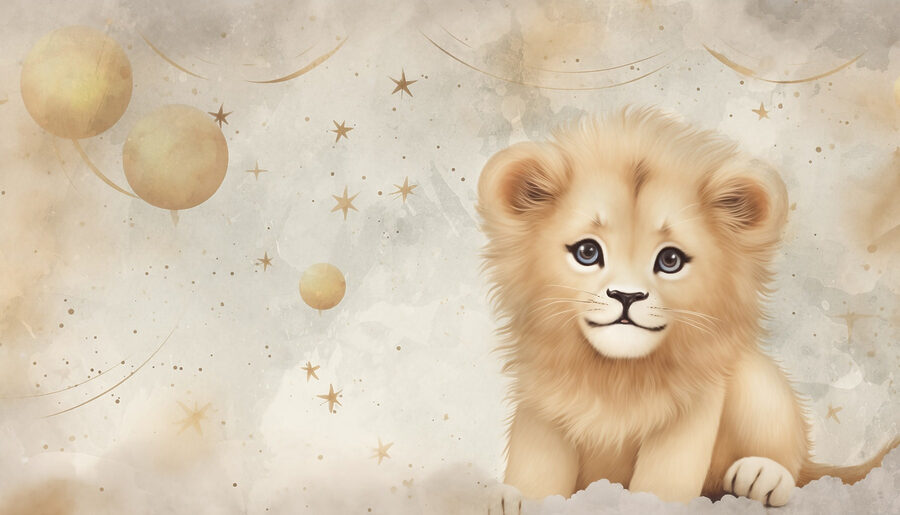 Lion cub in the sky